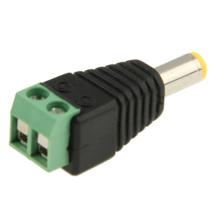 10 個綠色公頭 DC 5.5 x 2.1mm 電源連接器，5.5 x 2.1mm