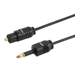 TOSLink公轉3.5mm公數位光纖音頻線，長度：0.8m，外徑：2.2mm