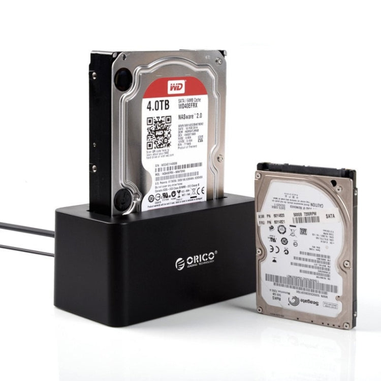ORICO 6619US3 5Gbps 超高速 USB 3.0 轉 SATA 硬碟擴充座，適用 2.5 吋／3.5 吋硬碟，6619US3