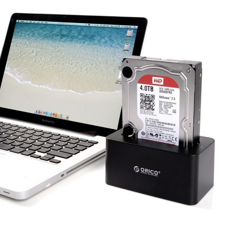 ORICO 6619US3 5Gbps 超高速 USB 3.0 轉 SATA 硬碟擴充座，適用 2.5 吋／3.5 吋硬碟，6619US3
