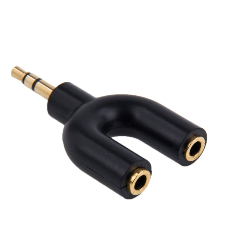 3.5mm 立體聲公頭轉雙 3.5mm 立體聲母頭分接器