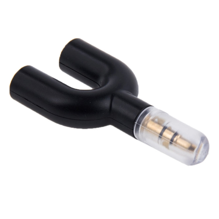 3.5mm 立體聲公頭轉雙 3.5mm 立體聲母頭分接器
