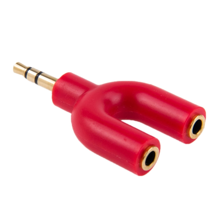 3.5mm 立體聲公頭轉雙 3.5mm 立體聲母頭分接器