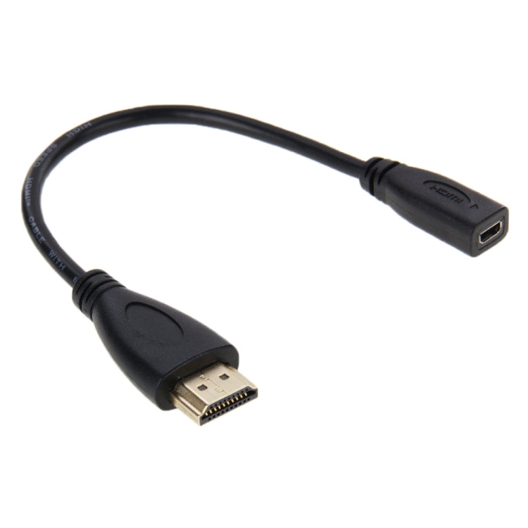 20cm HDMI 公頭轉 Micro HDMI 母頭轉接線，HDMI 轉 Micro HDMI