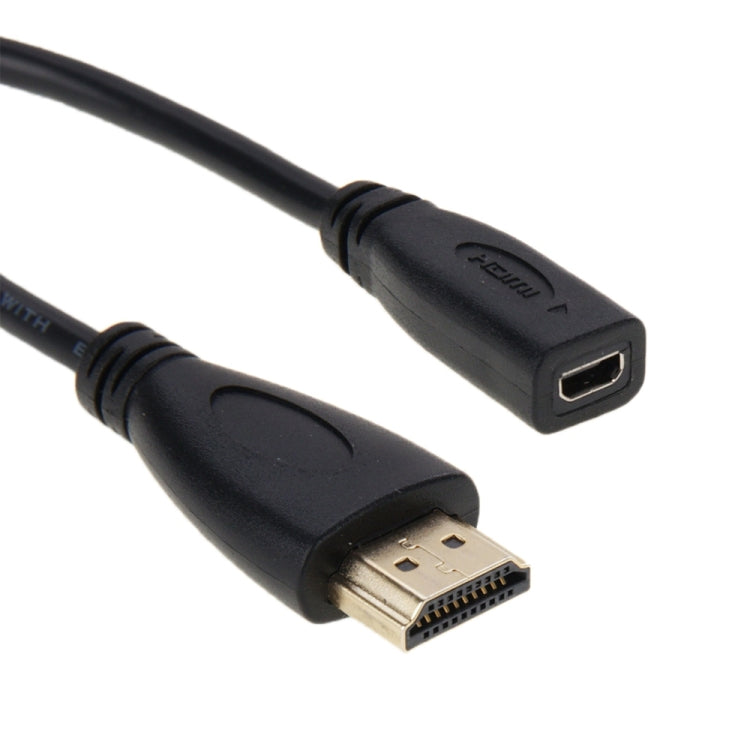 20cm HDMI 公頭轉 Micro HDMI 母頭轉接線，HDMI 轉 Micro HDMI