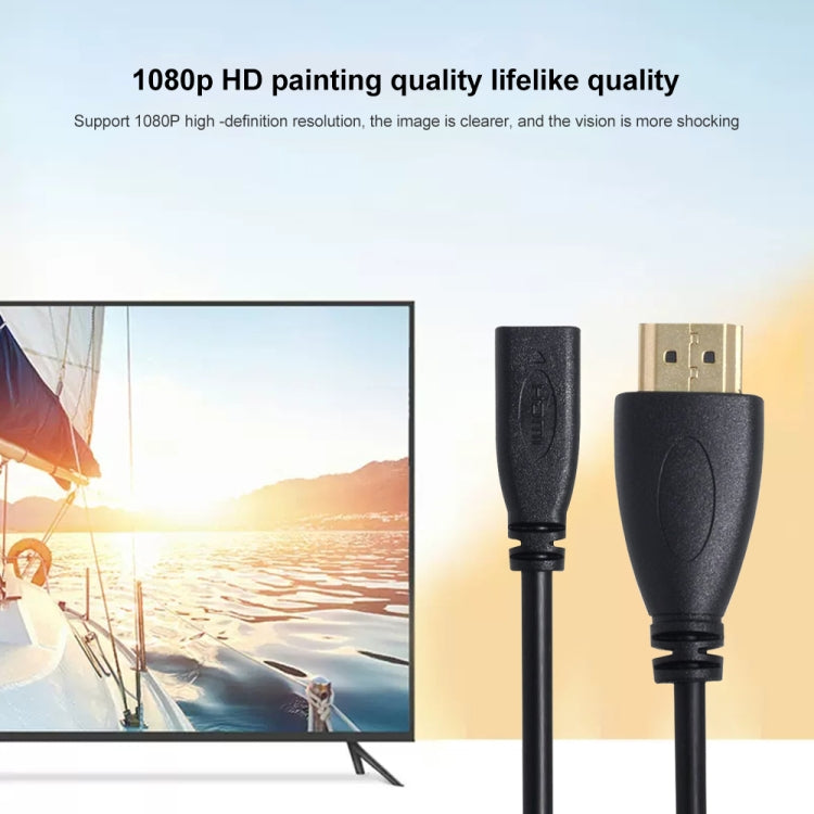 20cm HDMI 公頭轉 Micro HDMI 母頭轉接線，HDMI 轉 Micro HDMI