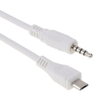 3.5mm 公頭轉 Micro USB 公頭音頻 AUX 線，長度：約 50cm，Micro USB 50cm