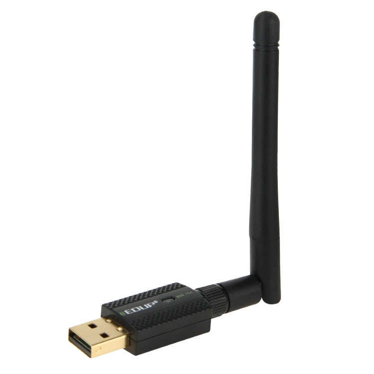 EDUP EP-N1581 迷你 USB Wifi 802.11n/g/b 300Mbps 2.4GHz 無線網卡 外置天線，EP-N1581