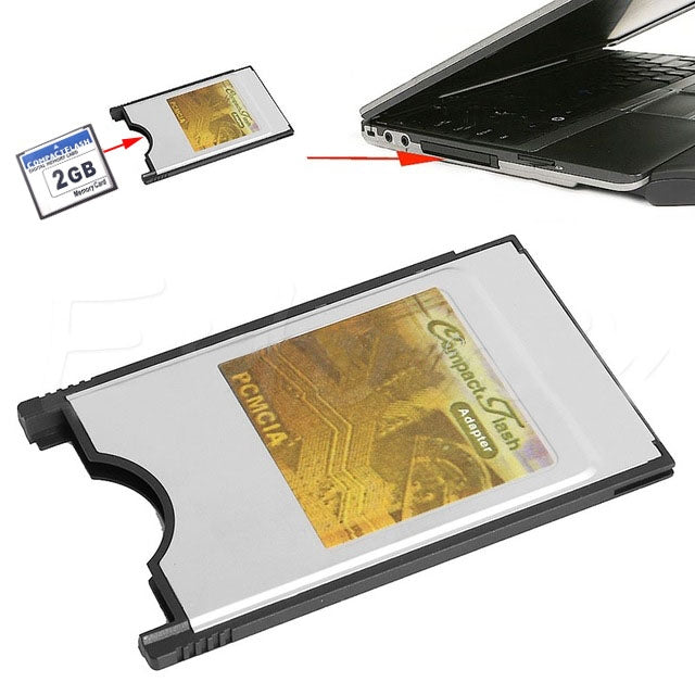 Compact Flash CF轉PC卡PCMCIA適配卡讀卡器，CF轉PC