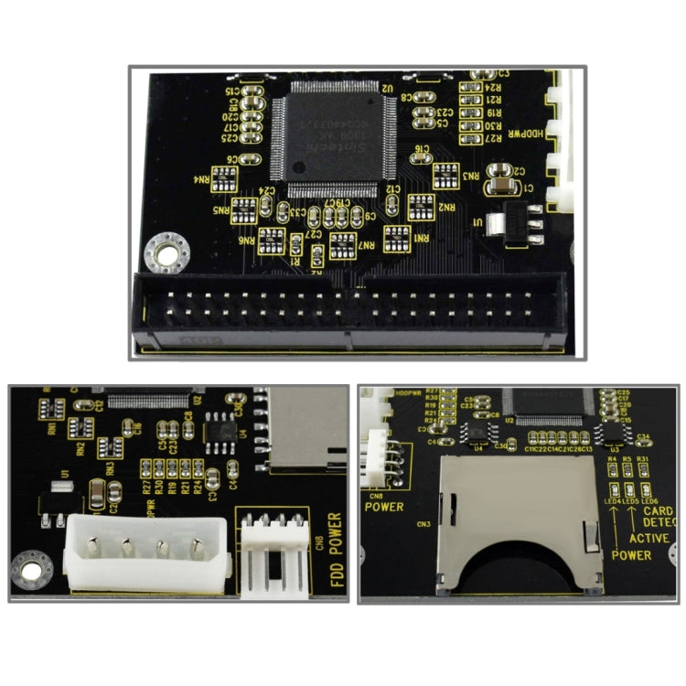 SD/ SDHC/ MMC 轉 3.5 吋 40 針公 IDE 轉接卡，SD 轉 40 針公 IDE