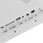 12 吋 LED 顯示多媒體數位相框，附支架及音樂與電影播放器，支援 USB / SD / Micro SD / MMC / MS / XD 卡輸入