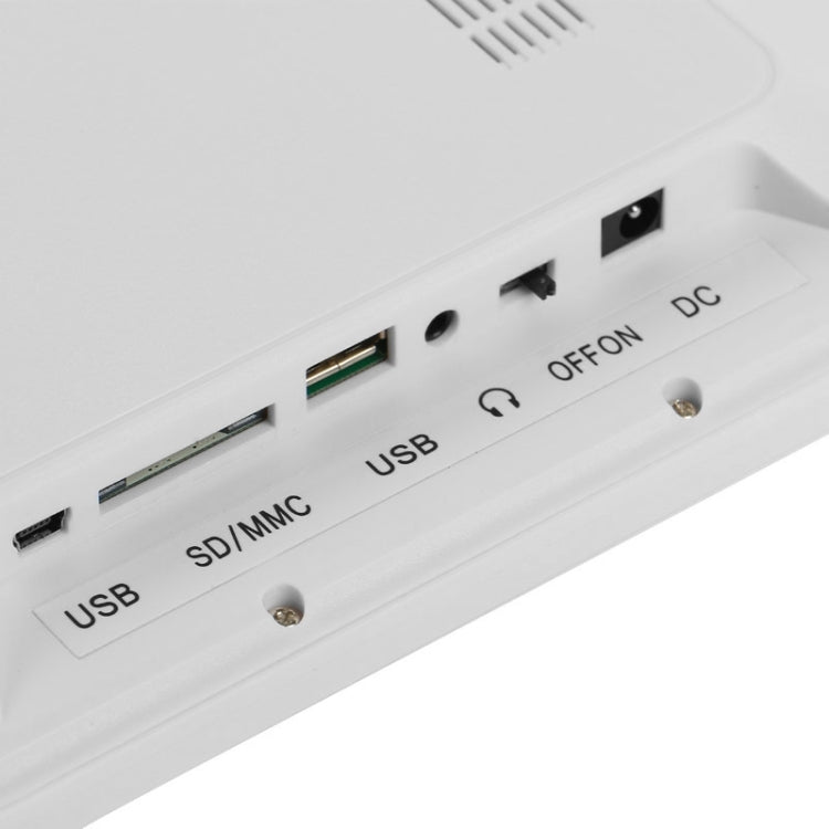 12 吋 LED 顯示多媒體數位相框，附支架及音樂與電影播放器，支援 USB / SD / Micro SD / MMC / MS / XD 卡輸入