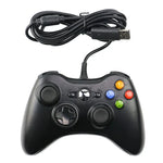 USB 2.0有線控制器遊戲手把，適用於XBOX360，即插即用，線長2.5米，適用於XBOX360，XBOX360（黑色）