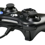 USB 2.0有線控制器遊戲手把，適用於XBOX360，即插即用，線長2.5米，適用於XBOX360，XBOX360（黑色）