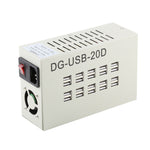 60W 12A 20 USB 埠快速充電站旅行桌面充電器電源適配器