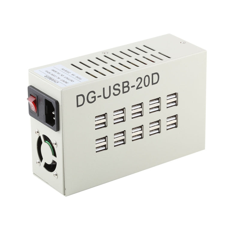 60W 12A 20 USB 埠快速充電站旅行桌面充電器電源適配器
