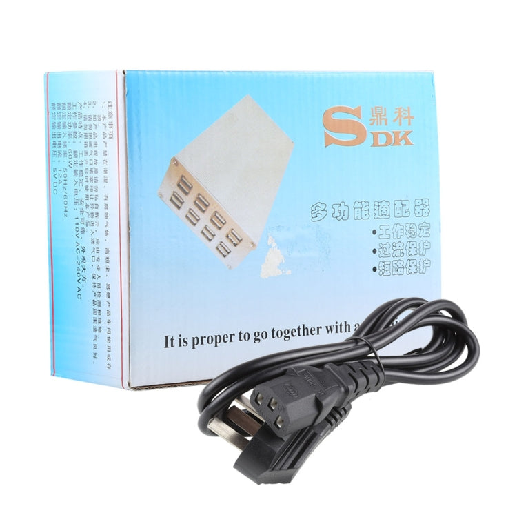 60W 12A 20 USB 埠快速充電站旅行桌面充電器電源適配器