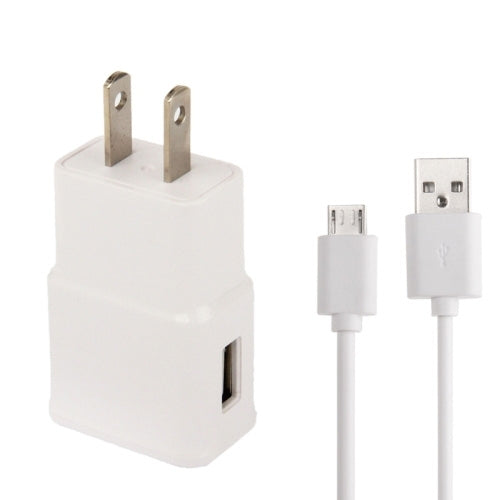 Micro 5 針 USB 同步線 + 美式插頭旅行充電器
