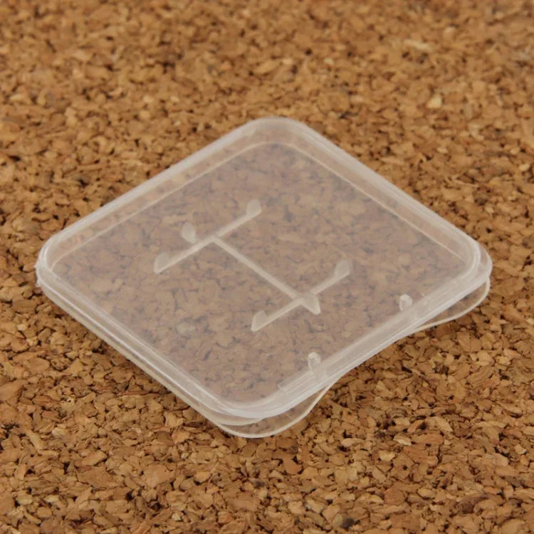100個透明塑膠收納盒，適用Micro SD卡（TF卡），TF卡