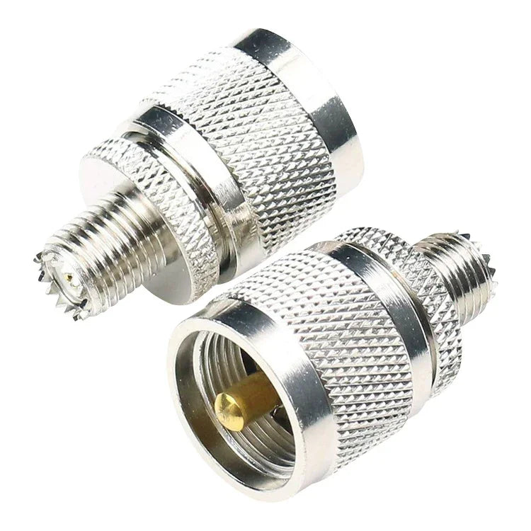 UHF 公頭轉迷你 UHF 母頭 RF 同軸轉接器，UHF 公頭轉迷你 UHF 母頭