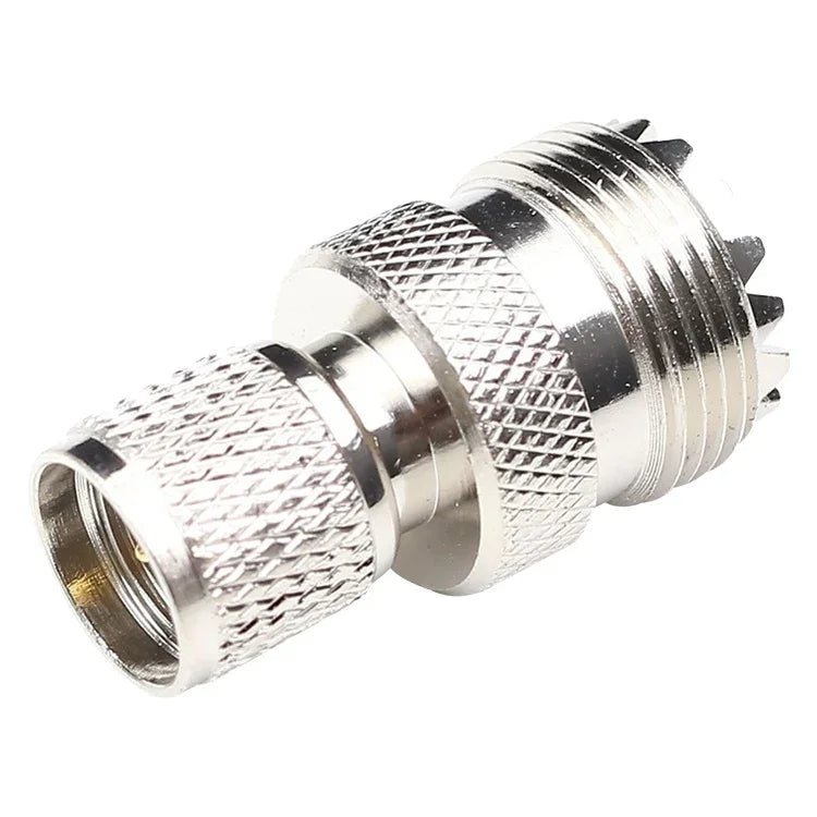 UHF 母頭轉迷你 UHF 公頭連接器，UHF 母頭轉 UHF 公頭