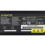 英國插頭 12V 3A / 4 路 DVR 交流電源適配器，輸出端子：5.5 x 2.5mm，澳洲插頭 12V 3A，英國插頭 12V 3A，美國插頭 12V 3A，歐洲插頭 12V 3A