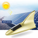 Solar Shark Fin High-positioned Alarm Light, Gold, Blue, Gray, Red