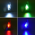Solar Shark Fin High-positioned Alarm Light, Gold, Blue, Gray, Red