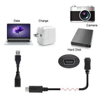 CY-201 USB 3.1 Type-C 公頭轉 Micro USB 2.0 母頭線，適用 Nokia N1，線長：20cm