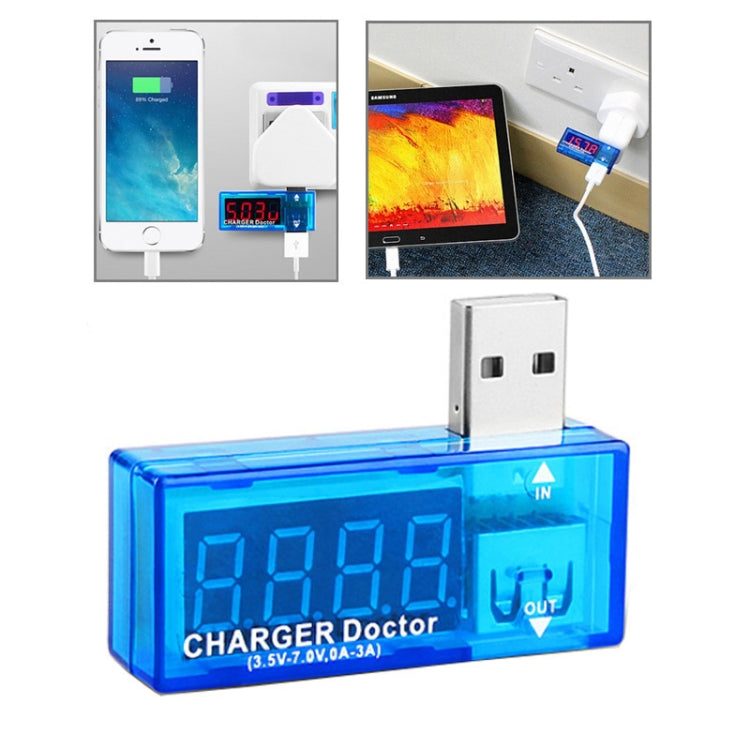 USB電壓充電檢測器/電流測試器，適用手機/平板，USB電壓-KW-201