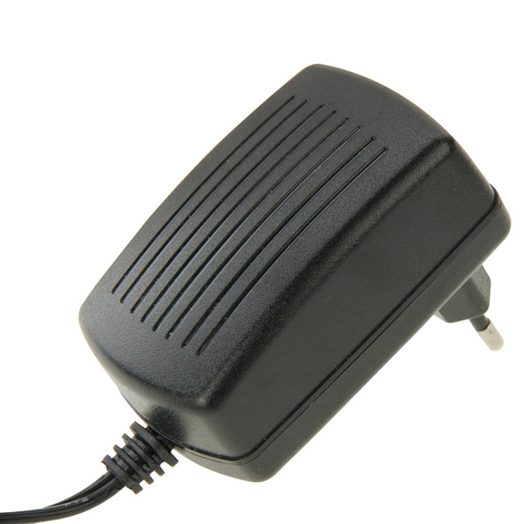 高品質歐規插頭 AC 100-240V 轉 DC 9V 2A 電源適配器，接頭：5.5 x 2.1mm，線長：1米，歐規插頭 DC 9V 2A