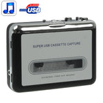 錄音帶轉電腦超級 USB 卡式帶轉 MP3 轉換器，錄音帶轉 MP3 黑色