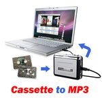 錄音帶轉電腦超級 USB 卡式帶轉 MP3 轉換器，錄音帶轉 MP3 黑色