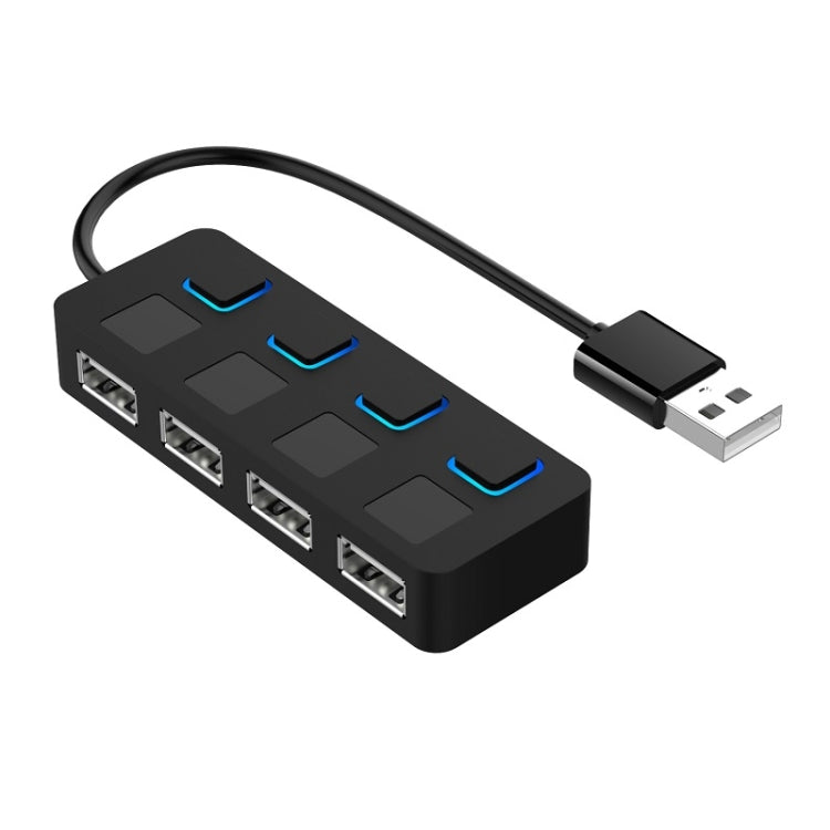 4埠USB 2.0集線器 帶4個開關，4埠帶4個開關（黑色），4埠帶4個開關（白色）