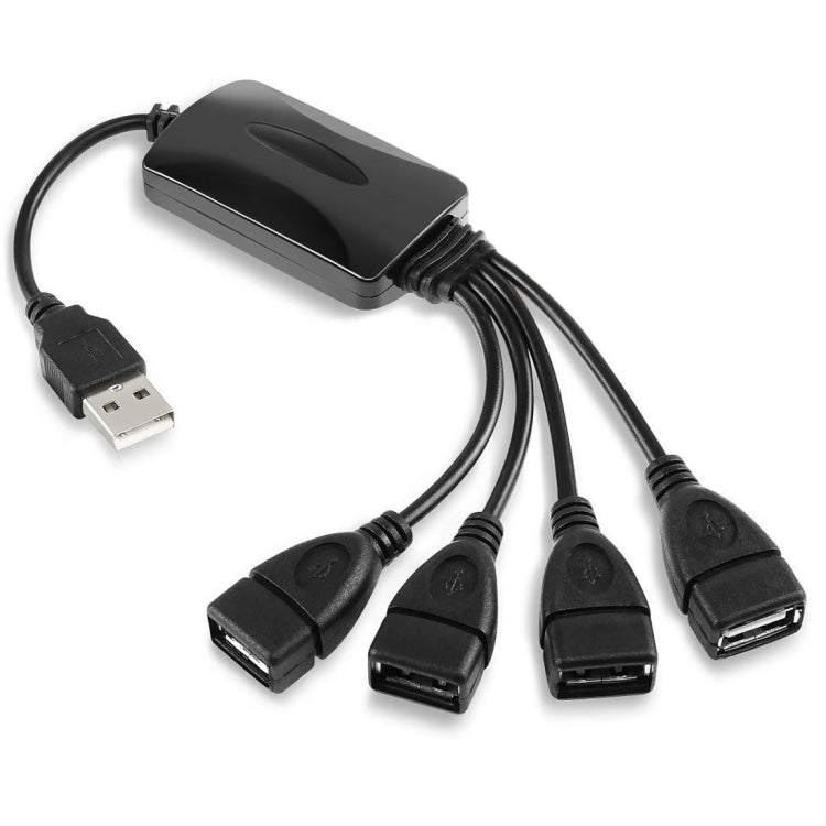 通用4埠USB 2.0 480Mbps高速有線集線器 適用於電腦