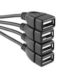 通用4埠USB 2.0 480Mbps高速有線集線器 適用於電腦