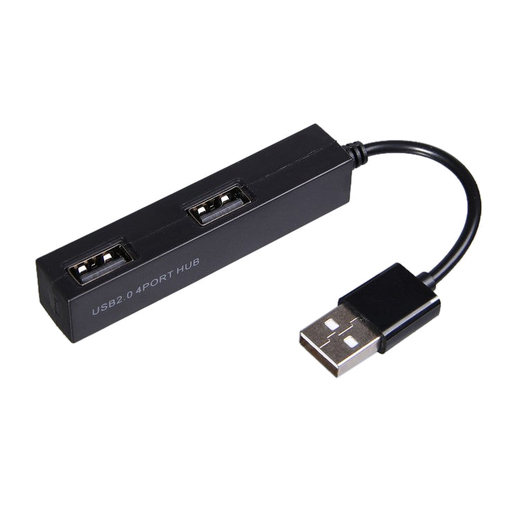 高速4埠USB 2.0集線器，USB分接器（黑色）