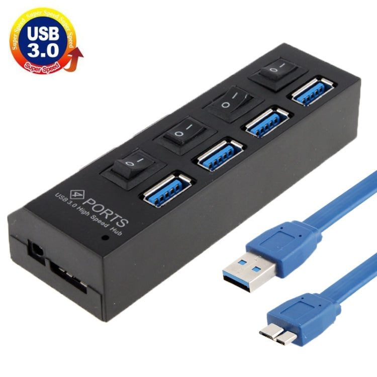 4埠USB 3.0集線器，超高速5Gbps，即插即用，支援1TB，4埠（黑色），4埠（白色）