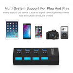4埠USB 3.0集線器，超高速5Gbps，即插即用，支援1TB，4埠（黑色），4埠（白色）