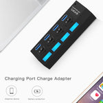 4埠USB 3.0集線器，超高速5Gbps，即插即用，支援1TB，4埠（黑色），4埠（白色）