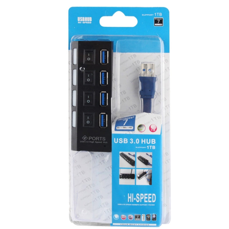 4埠USB 3.0集線器，超高速5Gbps，即插即用，支援1TB，4埠（黑色），4埠（白色）