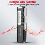 4GB數字語音錄音筆錄音機MP3播放器，支持電話錄音，VOX功能（黑色）