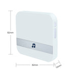 B10 52種鈴聲110分貝門鈴接收器低功耗家用門鈴工具，美規插頭，AC 90-260V，B10黑色美規插頭，B10白色美規插頭