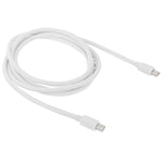 Mini DP顯示埠線 適用於Apple iMac MacBook Pro，長度：2米，Mini DP對Mini DP公頭