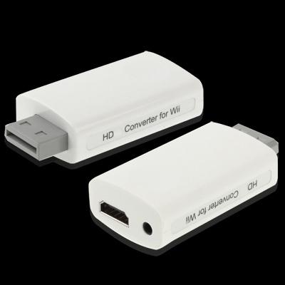 Wii 專用 1080P 全高清 HDMI 轉換器，尺寸：73 x 37 x 20mm