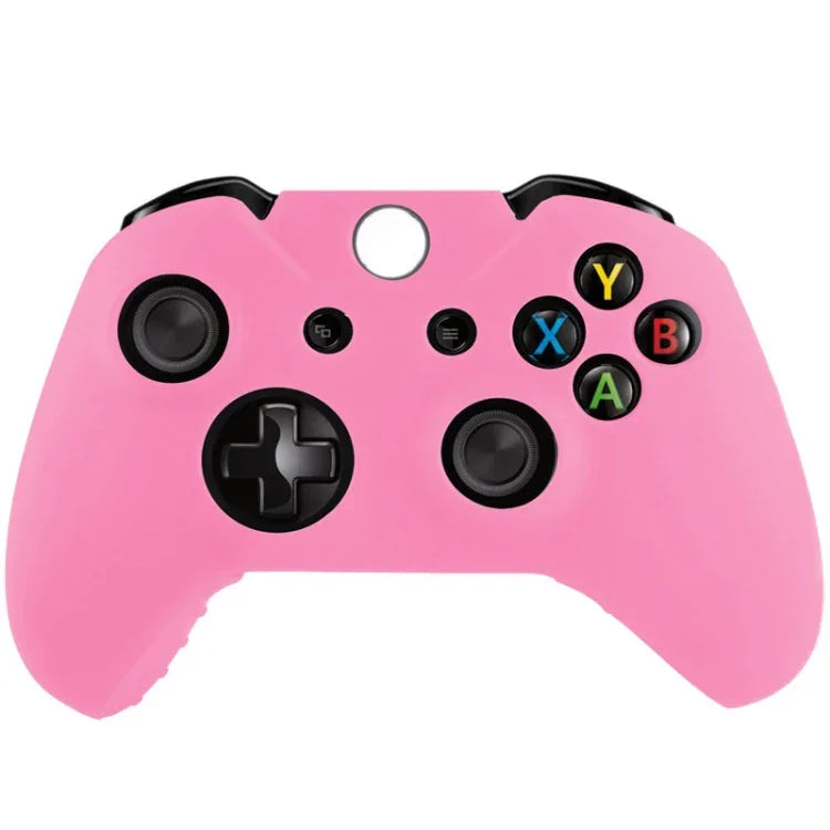 Xbox One 柔軟矽膠保護殼，適用於 Xbox One（粉紅色）、Xbox One（黑色）
