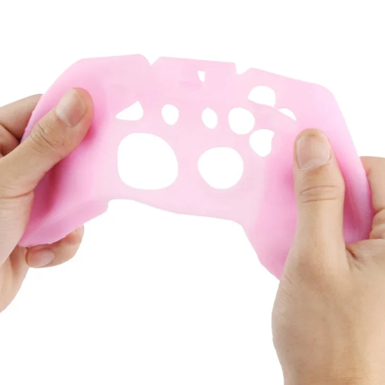Xbox One 柔軟矽膠保護殼，適用於 Xbox One（粉紅色）、Xbox One（黑色）