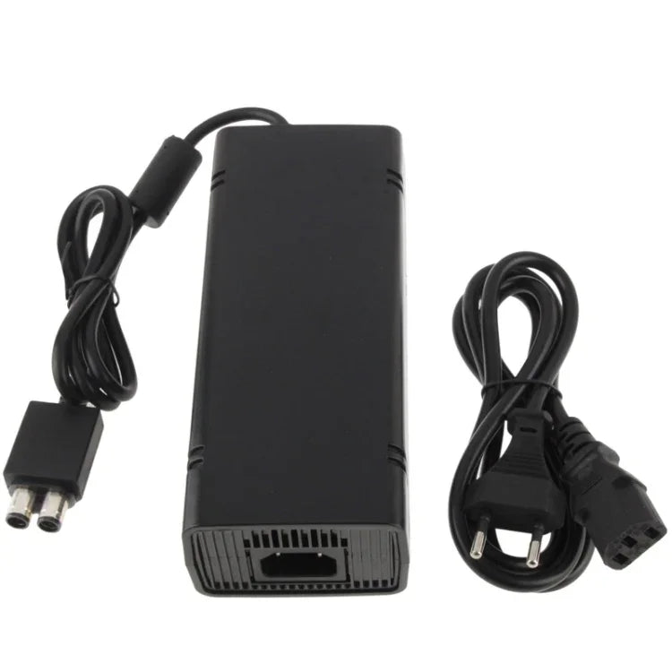 XBOX 360 Slim 主機交流電源供應器 / 交流電源適配器，歐規插頭、美規插頭