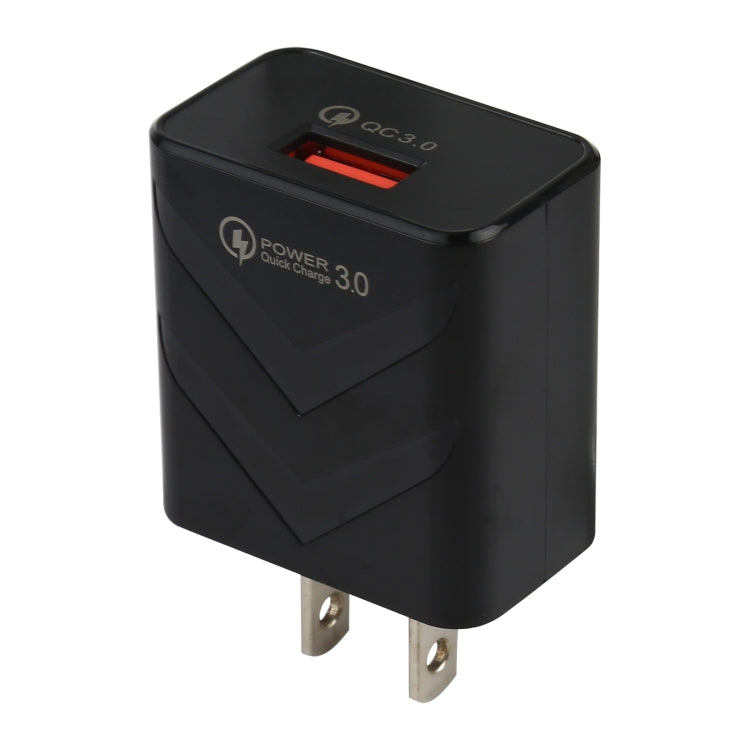 LZ-715 18W QC3.0 USB單埠快速旅行充電器，美國插頭，美國插頭