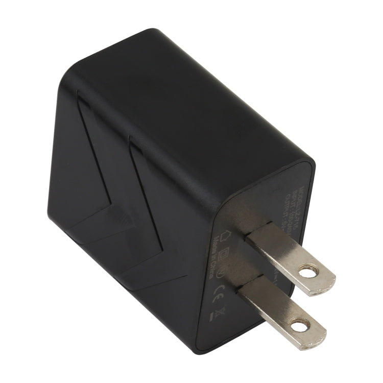 LZ-715 18W QC3.0 USB單埠快速旅行充電器，美國插頭，美國插頭